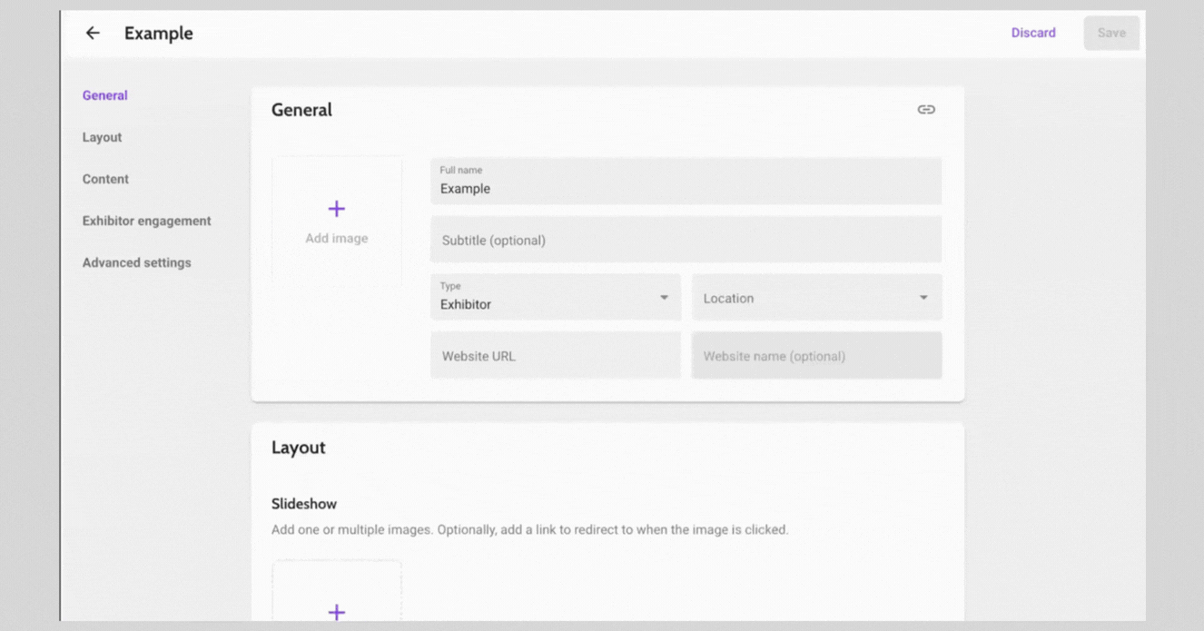 Ask attendee details video example